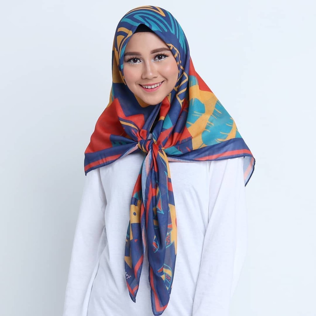Jilbab Voal Hijab Segi Empat printed Scarf by HAVI ALEA Shopee