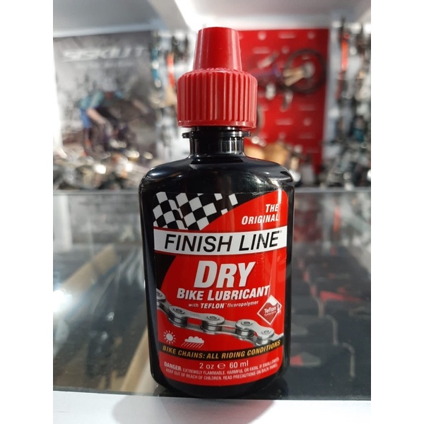 Finish Line Teflon Plus Dry Lube / Pelumas Rantai Finish Line Dry Lube |  Shopee Indonesia