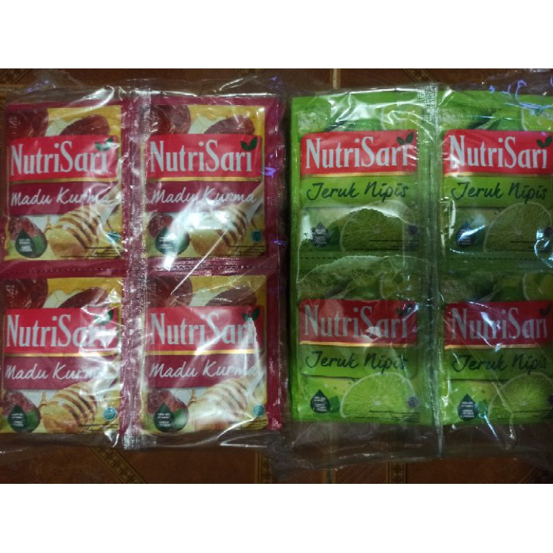 NutriSari Nutri Sari Jeruk Nipis Madu Kurma 10 Sachet 1 Renceng 11 gr