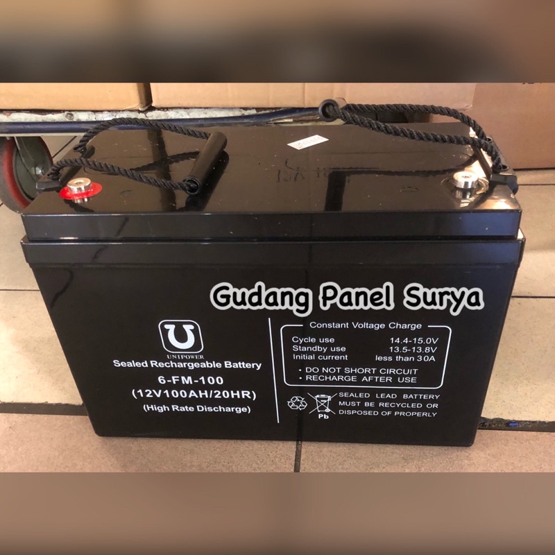 Jual Aki Accu Battery 12v 100ah Baterai UNIPOWER 6FM100 12V 100AH / 20HR Shopee Indonesia