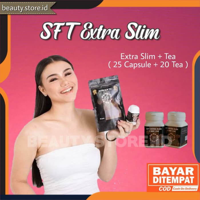ORIGINAL Extra slim + Tea MENURUNKAN BERAT BADAN SECARA HERBAL Shopee