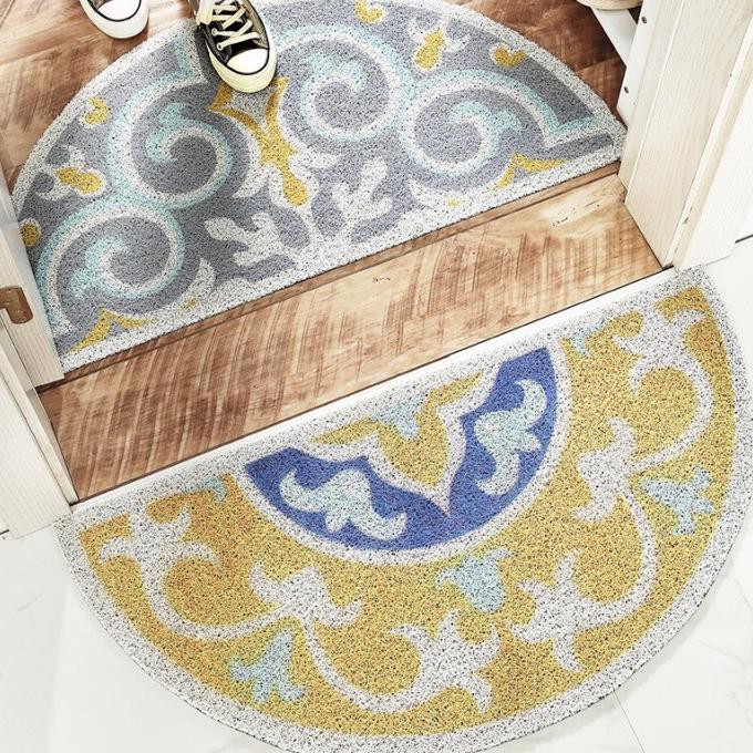 Jual HALF ROUND DOORMAT Keset Kaki Batik Kuning Shopee