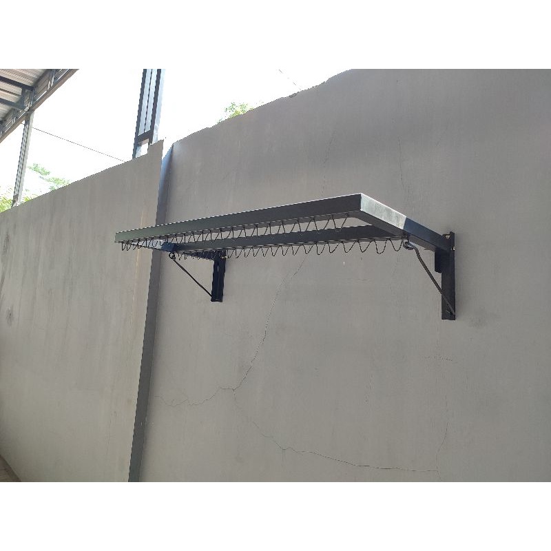 Jual Jemuran baju handuk dinding gantung lipat besi portable minimalis