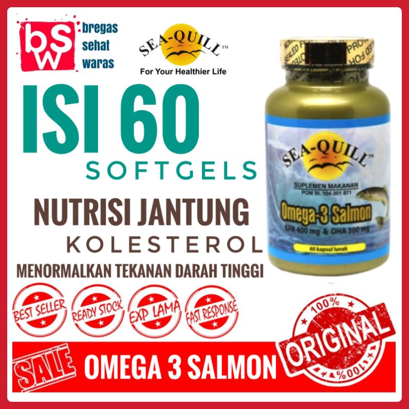 Jual SeaQuill Omega 3 Salmon Isi 60Sea QuillSeaQuillOmega 3 Fish