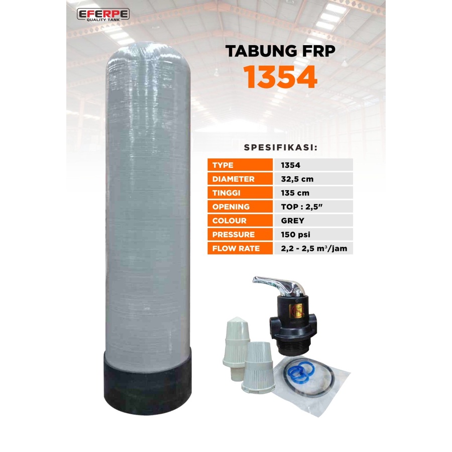 Jual TABUNG Filter Air FRP 1354 TABUNG FILTER AIR INCLUDE HEAD