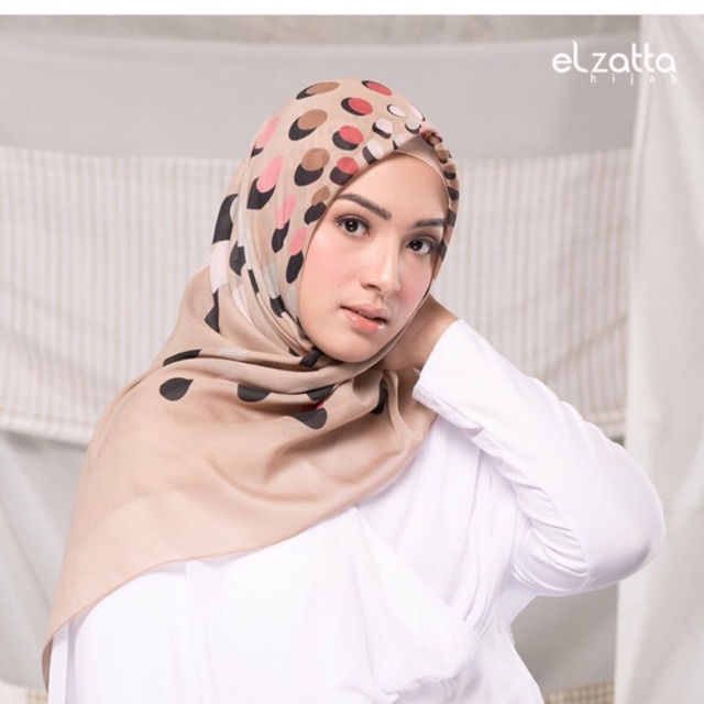 Jilbab Segiempat Elzatta Hijab Diskon Kaila Lamely Shopee Indonesia