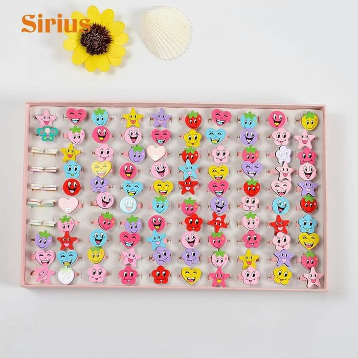 Jual Cincin Anak 1 Set Isi 20 Pcs / Kado Mainan Anak Perempuan Cincin | Shopee Indonesia