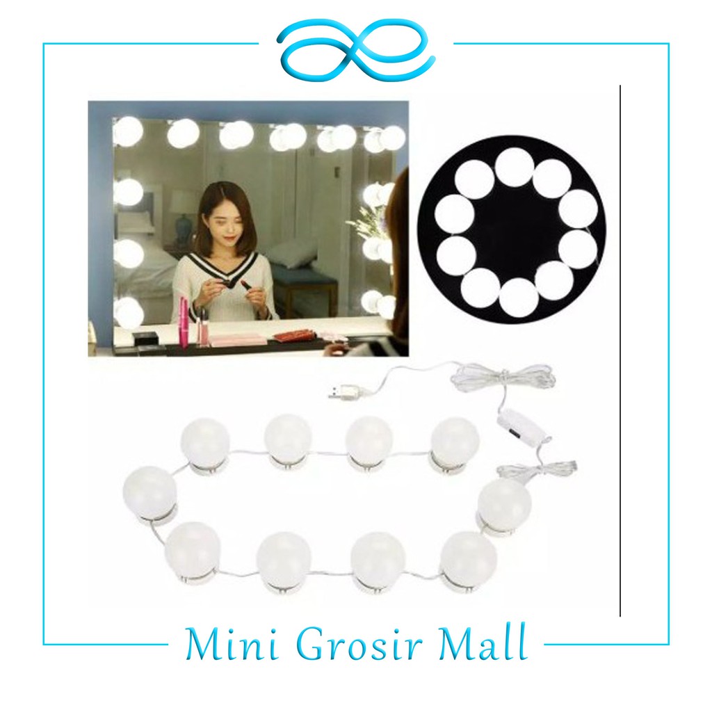 Jual MGM 171 COD Lampu LED Vanity Light Kit Mirror LED Bulb Lamp Kit