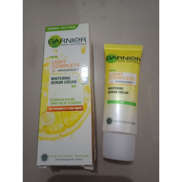 Jual GARNIER LIGHT COMPLETE SERUM CREAM 20ML Shopee Indonesia
