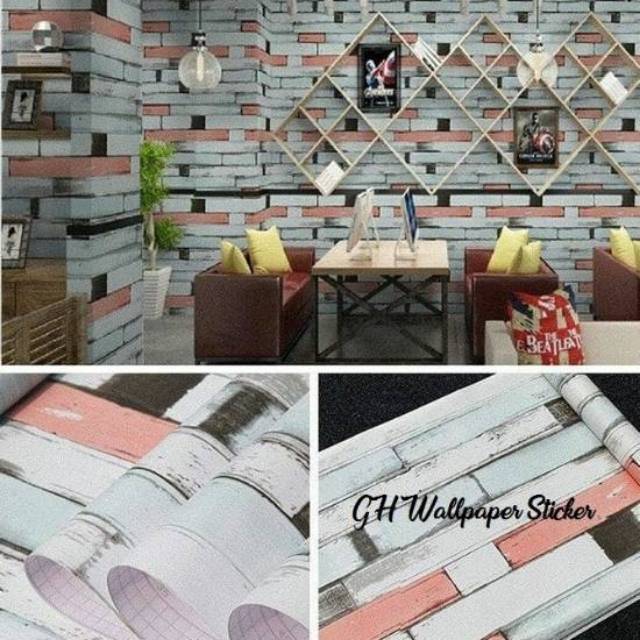 Jual Wallpaper Sticker Motif Kayu Bata ukuran 45 cm x 10 m Indonesia