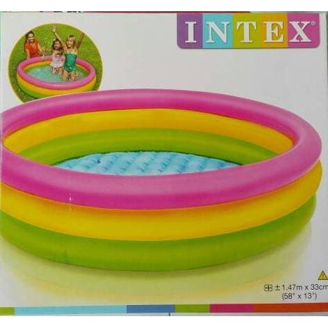 Jual Kualitas Ok Import Original Mainananak Murah Xh4Dd2 "Kolam Renang Anak Pelangi Besar 147X33 Cm Inte Indonesia|Shopee Indonesia
