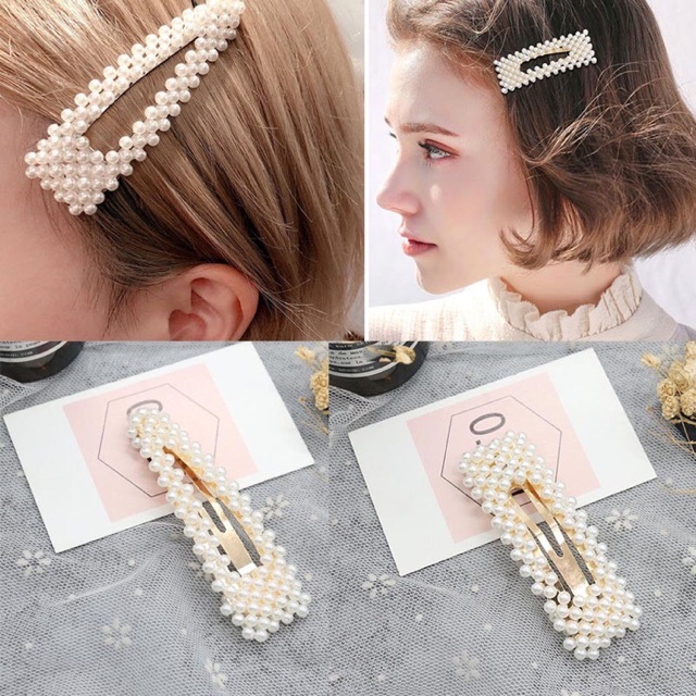 Jual Jepit Rambut Syahrini Viral Jepit Rambut Korea Mutiara Indonesia|Shopee Indonesia