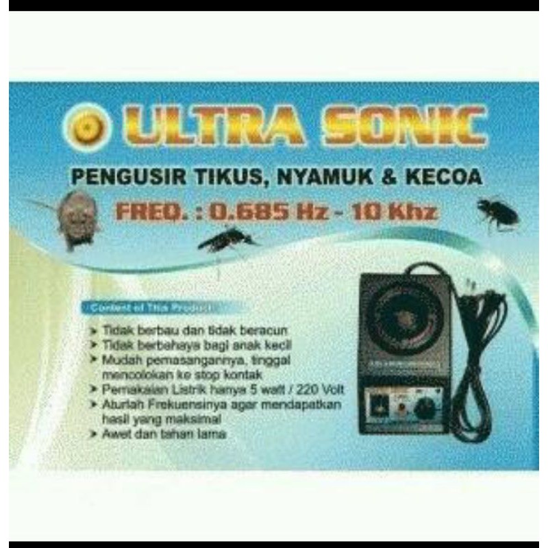 ULTRA SONIC pengusir Tikus,Nyamuk &amp; Kecoa | Shopee Indonesia