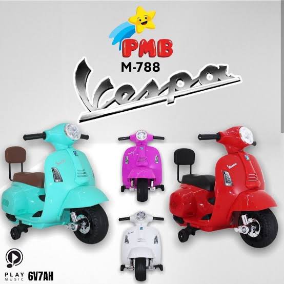 Jual Motor Aki Vespa Matic Mini Scooter Vintage Vestic Pmb M788 Mainan Anak (Toko Broer) | Shopee Indonesia