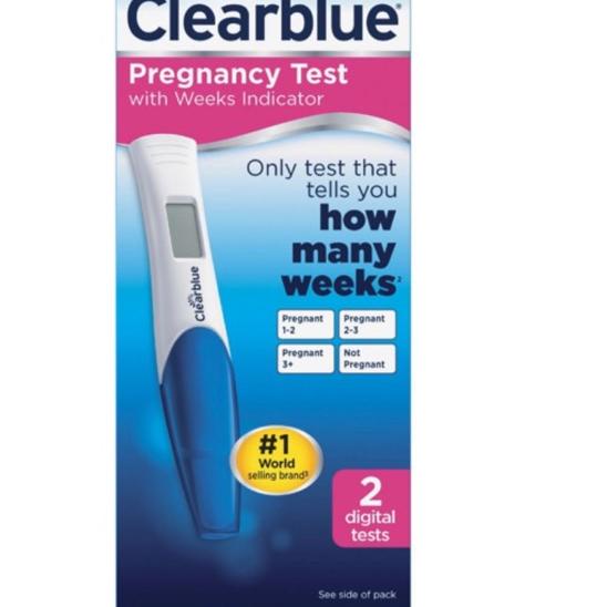 Jual 10.10 F⚡Ash Sale Clearblue Clear Blue Pregnancy Test Pack With Weeks Indicator (Harga Untuk 1 Pcs) Indonesia|Shopee Indonesia