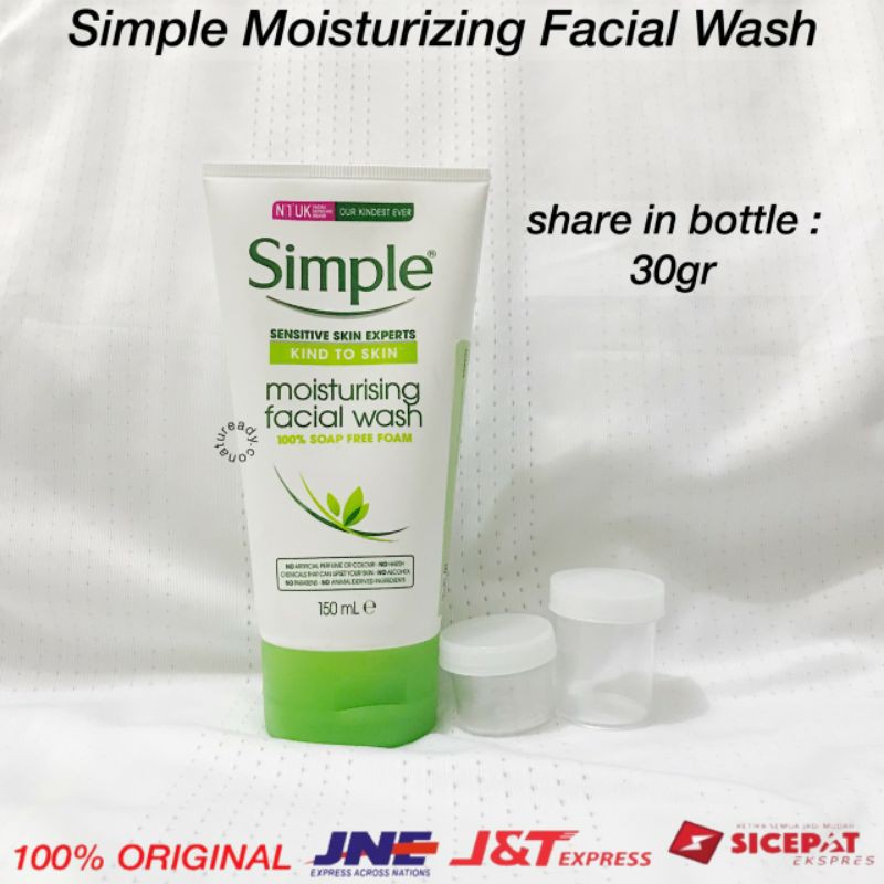 Jual Share Simple Moisturising Facial Wash In Bottle | Shopee Indonesia