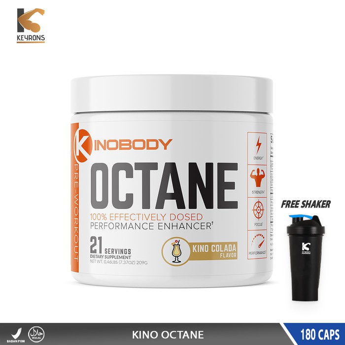 Kinobody Octane Pre Workout 100 Natural Organic kino body preworkout