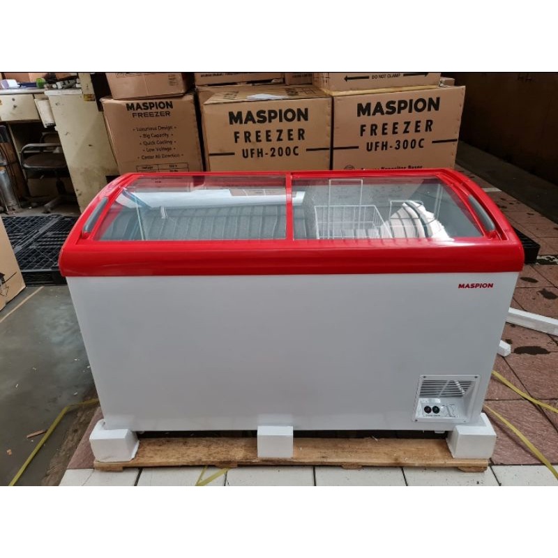 Jual Freezer box Maspion UFH 400c (Slidding kaca 400 ltr) Shopee