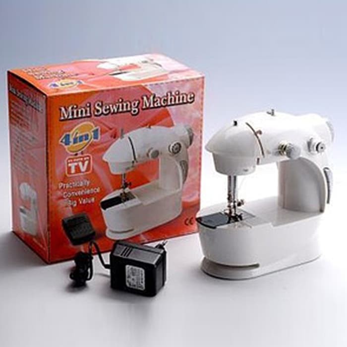 Jual Mesin Jahit Mini 4in1 Lengkap dengan Lampu (Sewing Machine FHSM
