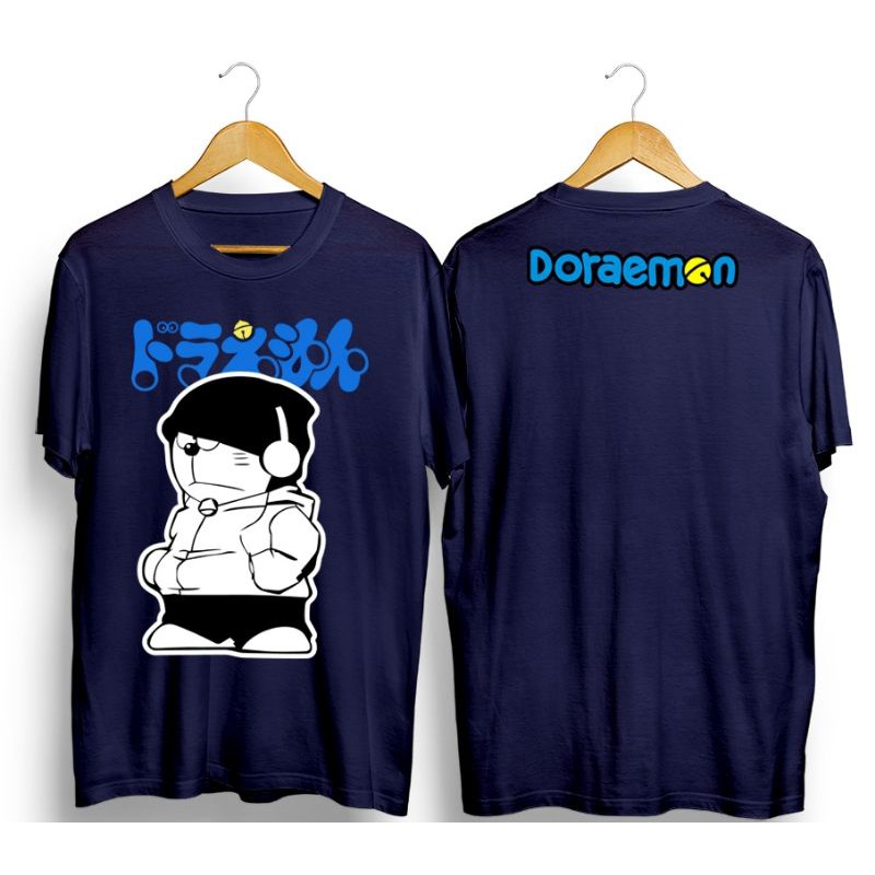 Jual Baju Kaos Animasi Cartoon Doraemon Sweater Navy Shopee Indonesia
