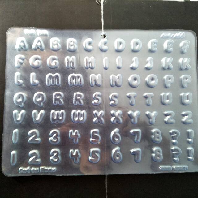 Jual Cetakan Coklat Puding Mika Huruf Dan Angka Kecil | Shopee Indonesia