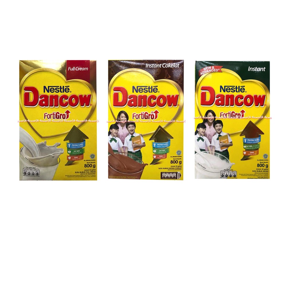 Jual Dancow Fortigro 800Gr Full Cream Susu Putih Coklat Instant Nestle Fortigo Susu Bubuk Dancow | Shopee Indonesia