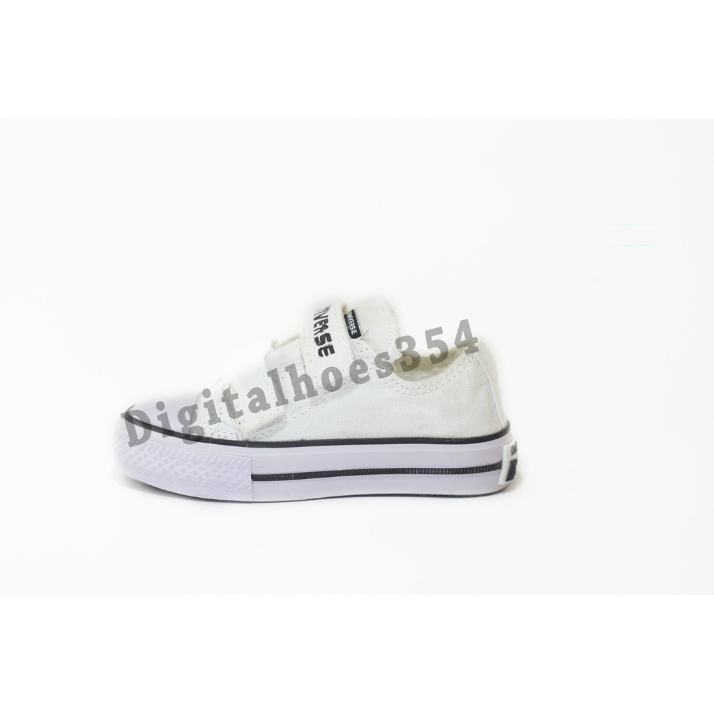 sepatu velcro converse kids putih lis hitam uk 2135 Shopee Indonesia