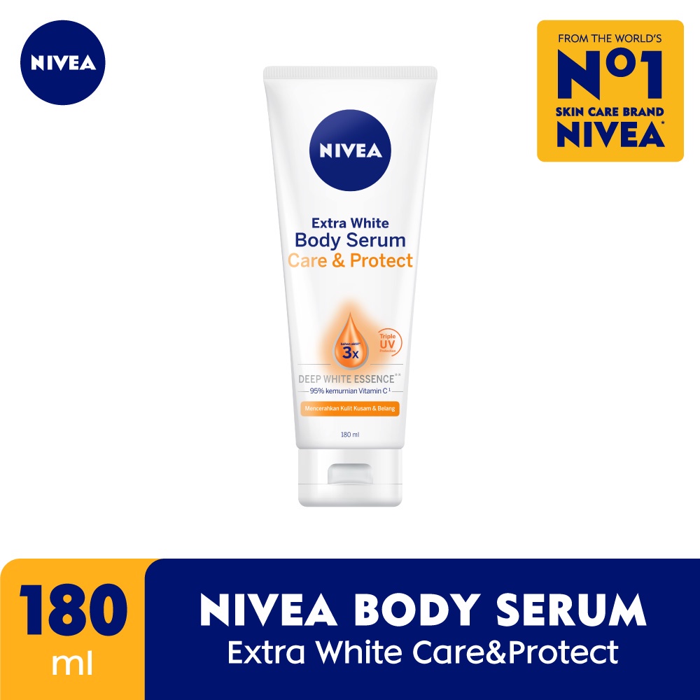 Jual Nivea Extra White Care & Protect Serum 180 Ml | Shopee Indonesia