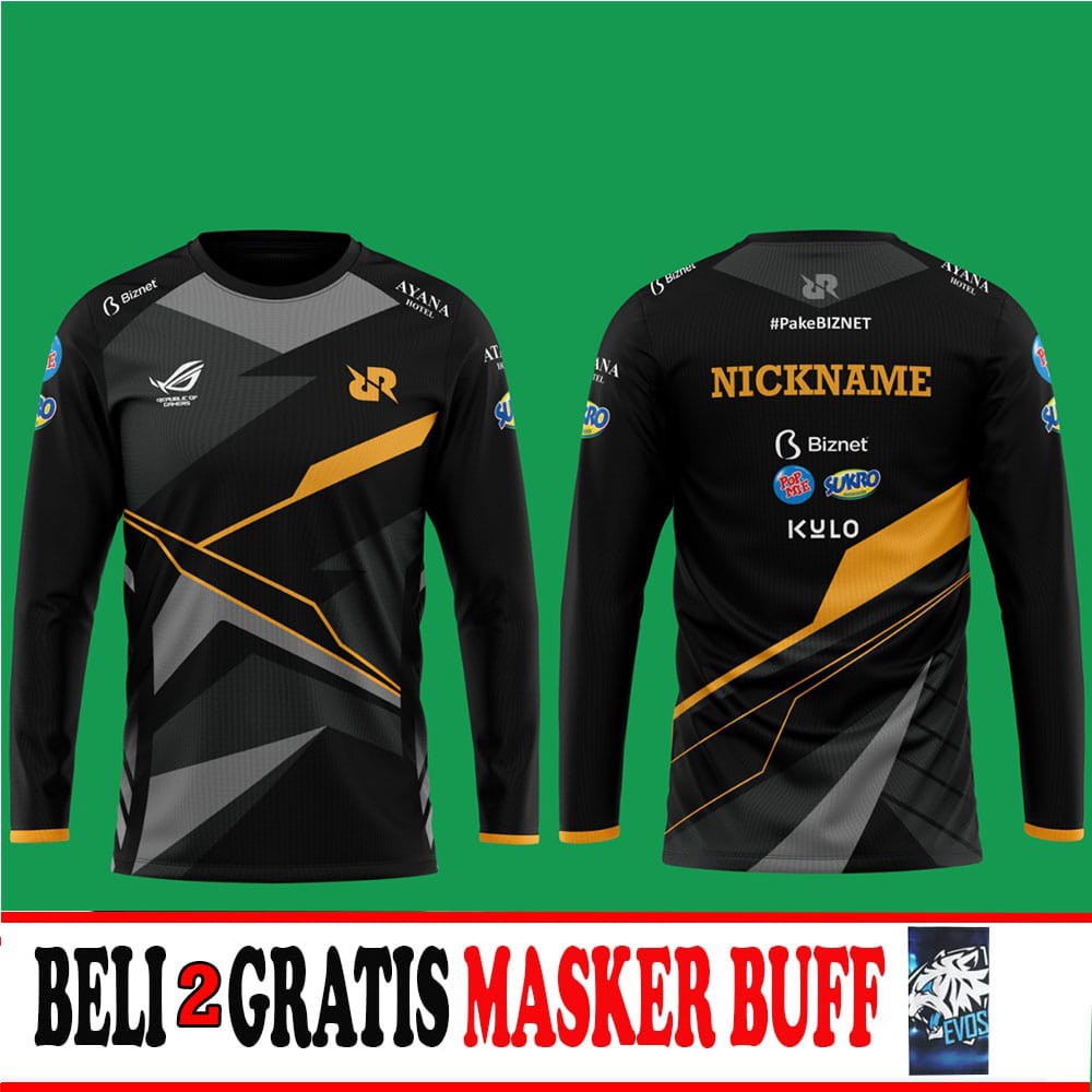 Baju Kaos Jersey Esport Gaming/Jersey RRQ Esport Gaming