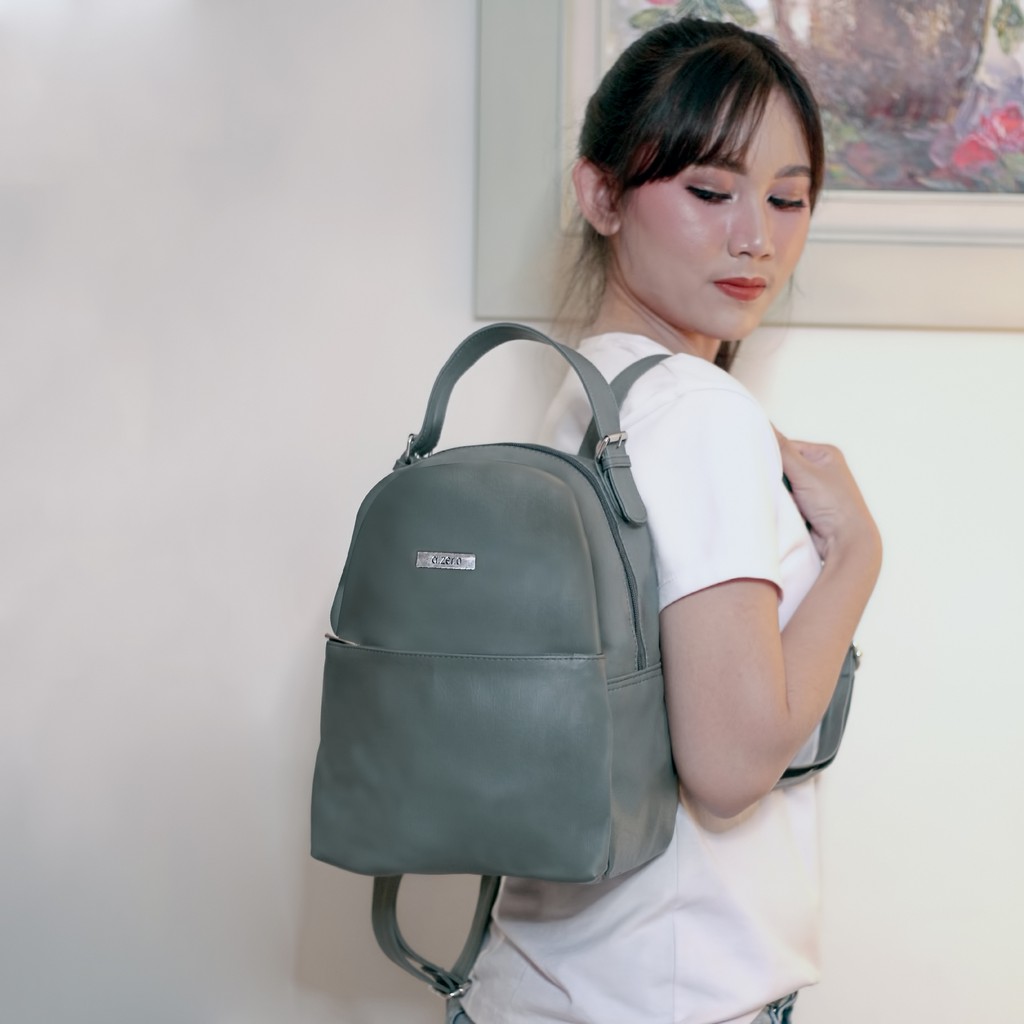 Azero Alaska Green Bag Sophie Paris Tas punggung Sophie Martin untuk wanita