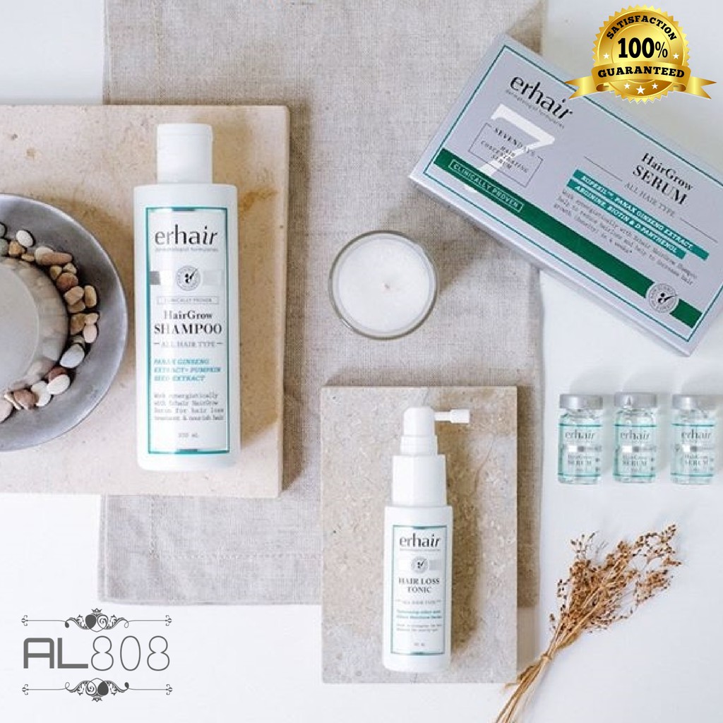 TERBUKTI, PAKET ERHA PENUMBUH RAMBUT, HAIR GROW SHAMPOO 250 ml + HAIR