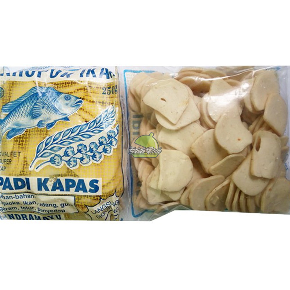 KERUPUK IKAN KANCING CAP PADI KAPAS 250 GRAM Shopee Indonesia