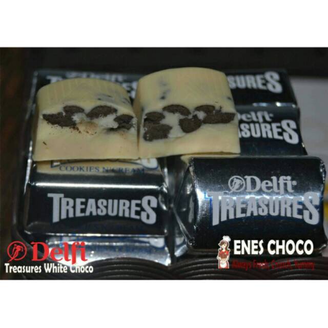 Jual Coklat Kiloan Delfi Treasures Putih 1Kg | Shopee Indonesia