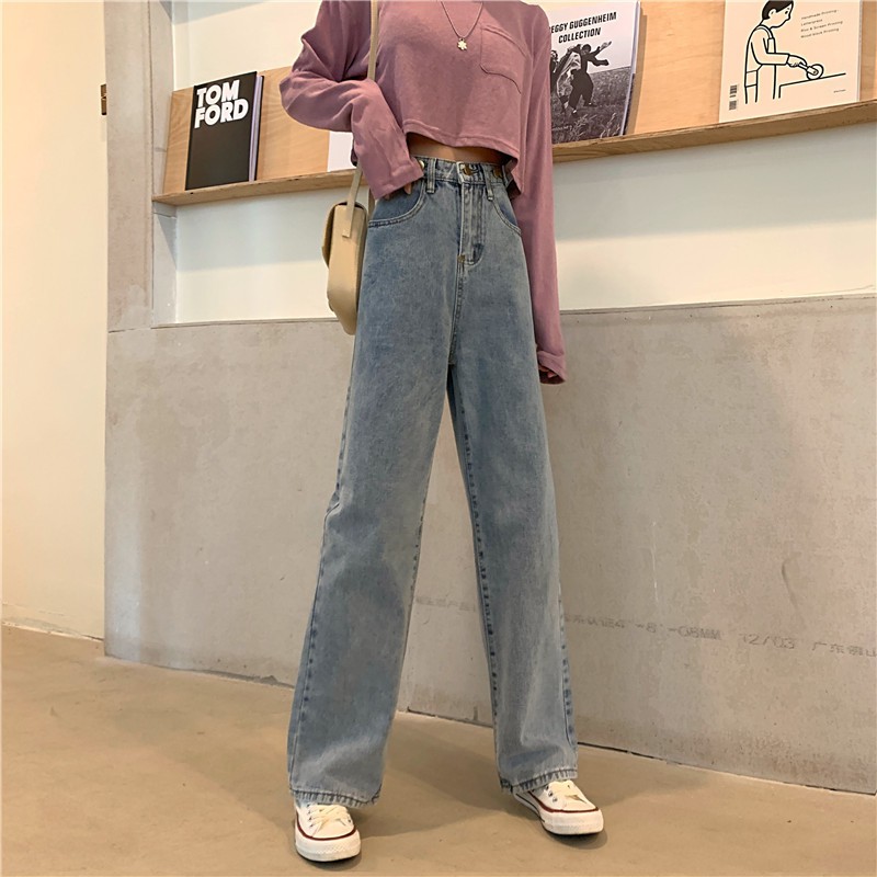 celana jeans kulot, high waist premium Shopee Indonesia