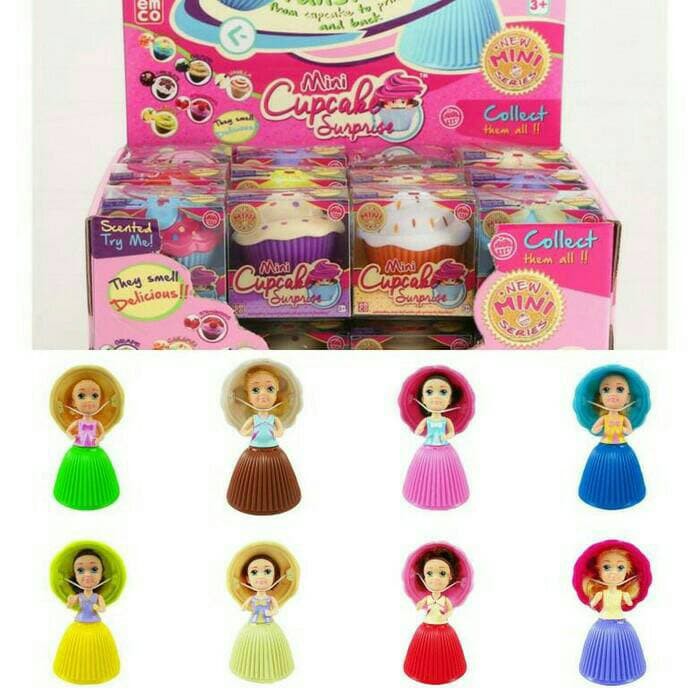 Jual Mainan Anak Perempuan Mini Cupcake Surprise Doll Boneka Cup Cake Wangi | Shopee Indonesia