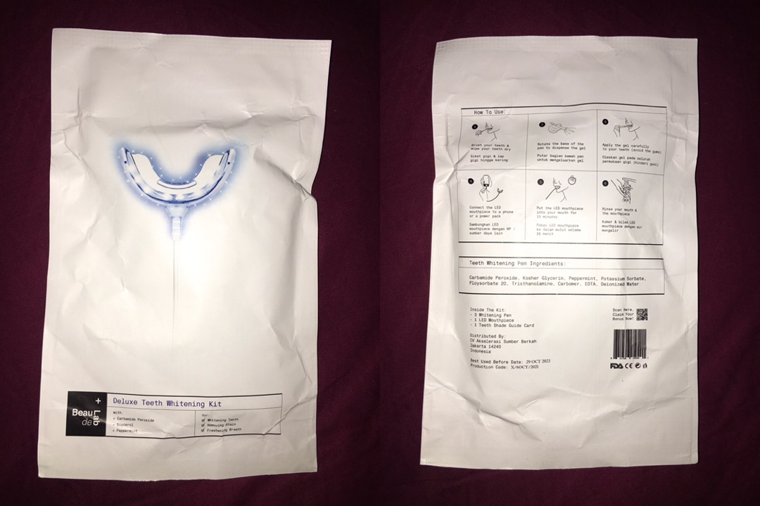 Top Products In Teeth Whitening 2023 Jual Beaudelab Deluxe Pemutih Gigi Permanen | Teeth Whitening Kit | Alat Pemutih Gigi Cepat Lampu Led Indonesia|Shopee Indonesia