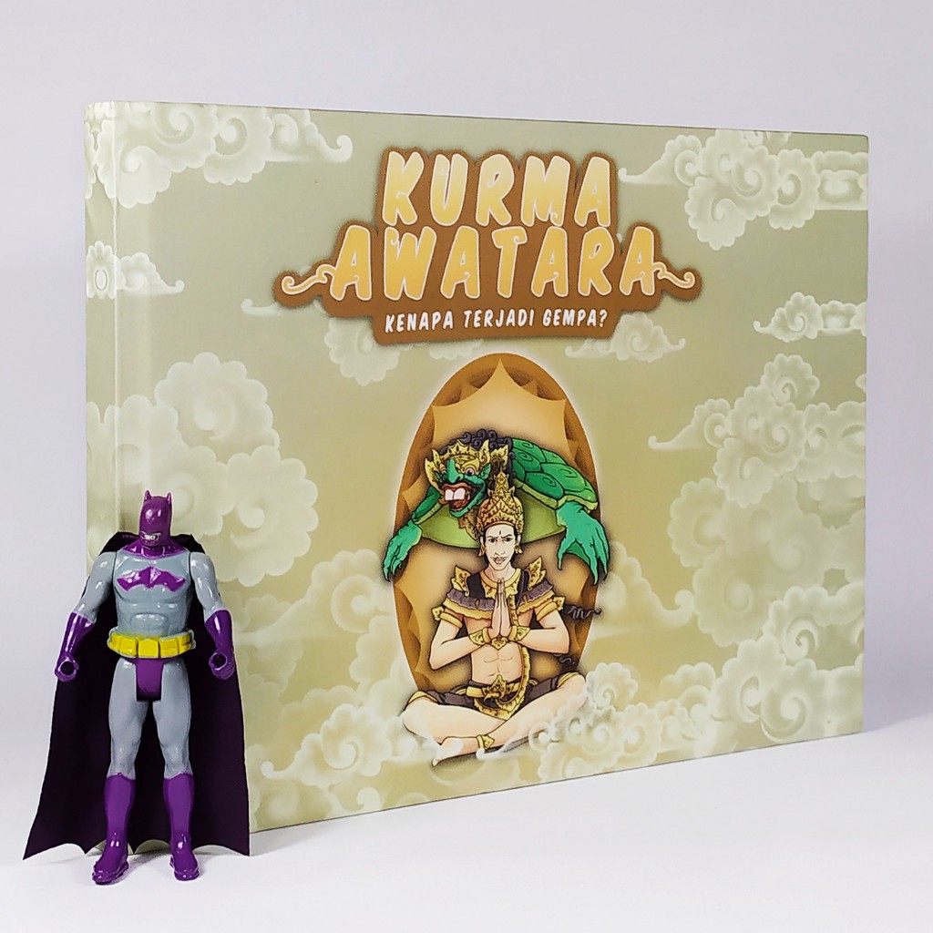 KURMA AWATARA kenapa terjadi gempa? (buku cerita bergambar) bahasa Bali Indonesia Inggris