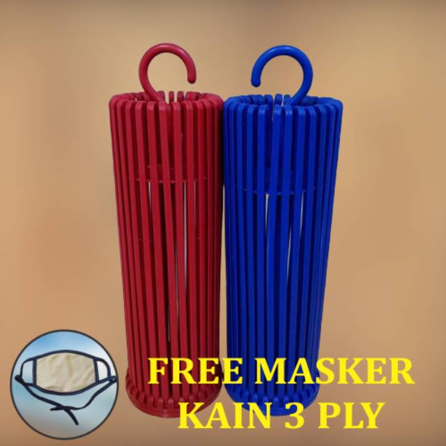 Jemuran Baju Bayi Folding Hanger Merk Apollo Free 1 buah Masker Kain 3