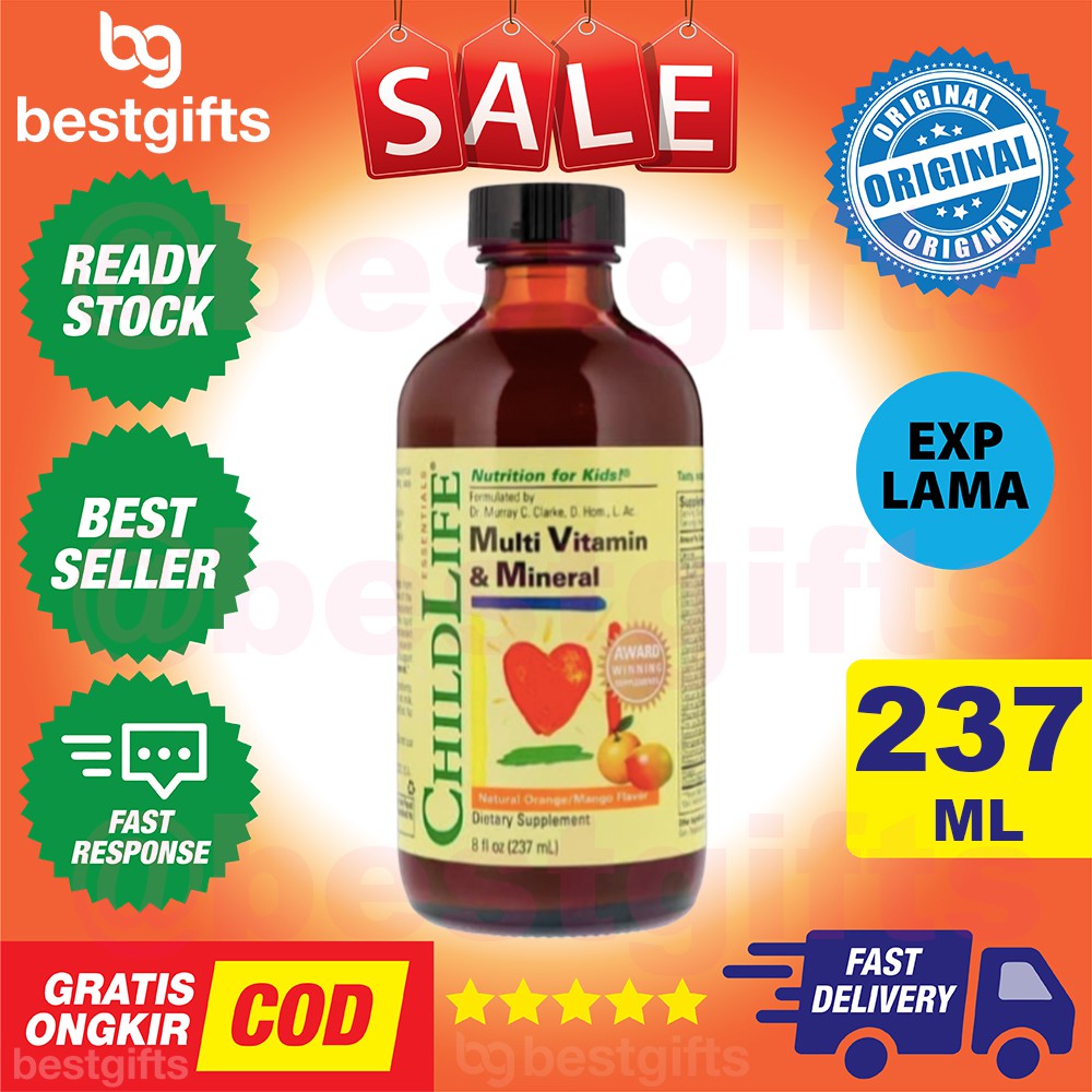 Jual CHILDLIFE CHILD LIFE MULTIVITAMIN & MINERAL MULTI VITAMIN VITAMINS