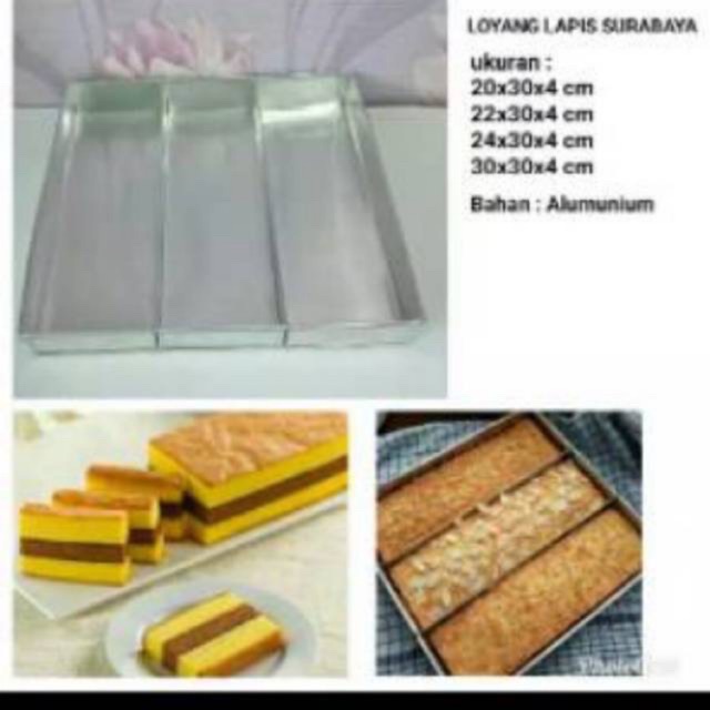 Loyang Lapis Surabaya/Loyang sekat tiga Shopee Indonesia