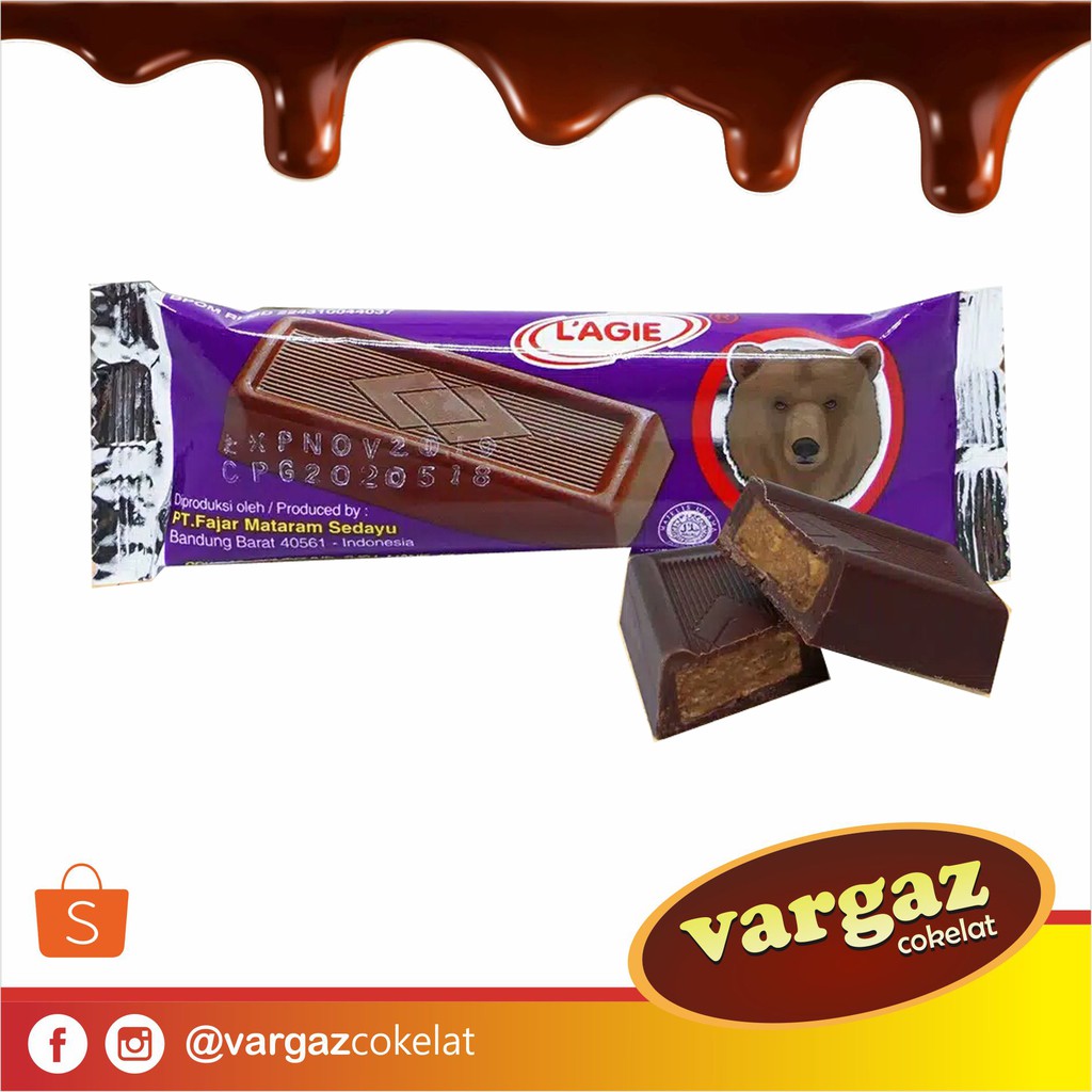 Jual Coklat Isi Nougat Kacang Lagie Coklat Batang Batangan Animal Series | Shopee Indonesia