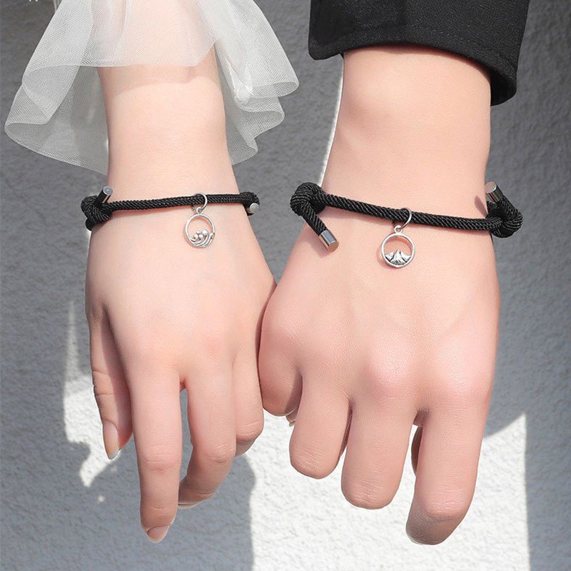 Jual 2 Pcs Gelang Magnet Couple Gelang Etnik Bead Tali Attract Braided Bracelet/Friendship Rope Chinese Idioms Wrist Chain Jewelry Staunch Lover/Adjustable Braid Rope Bracelet Indonesia|Shopee Indonesia 800_X_800_jpg