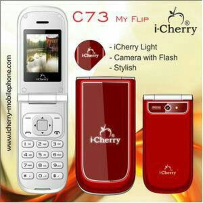 BELI LIMITED! HANDPHONE ICHERRY C73 FLIP DUAL GSM LCD 1.8 INCH CAMERA