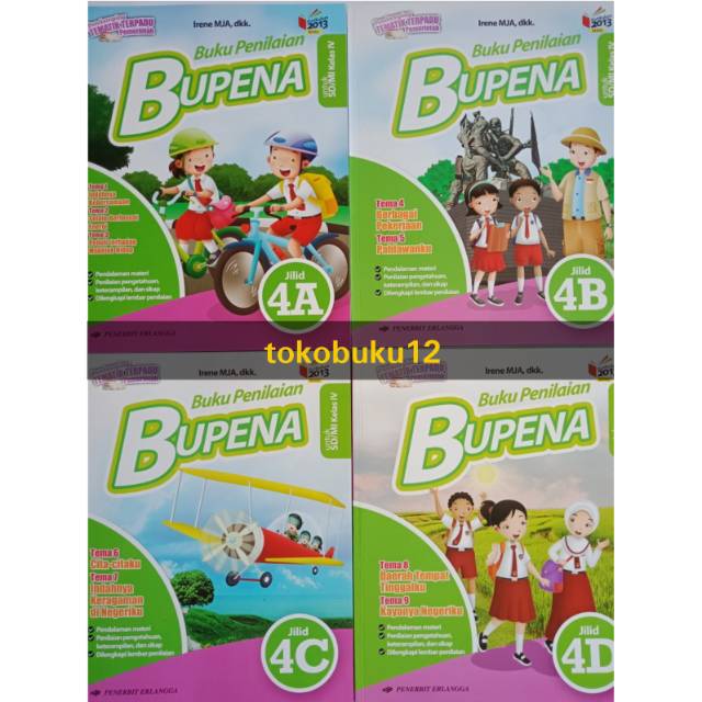 Paket bupena kelas 4 SD bupena 4A 4B 4C 4D Shopee Indonesia