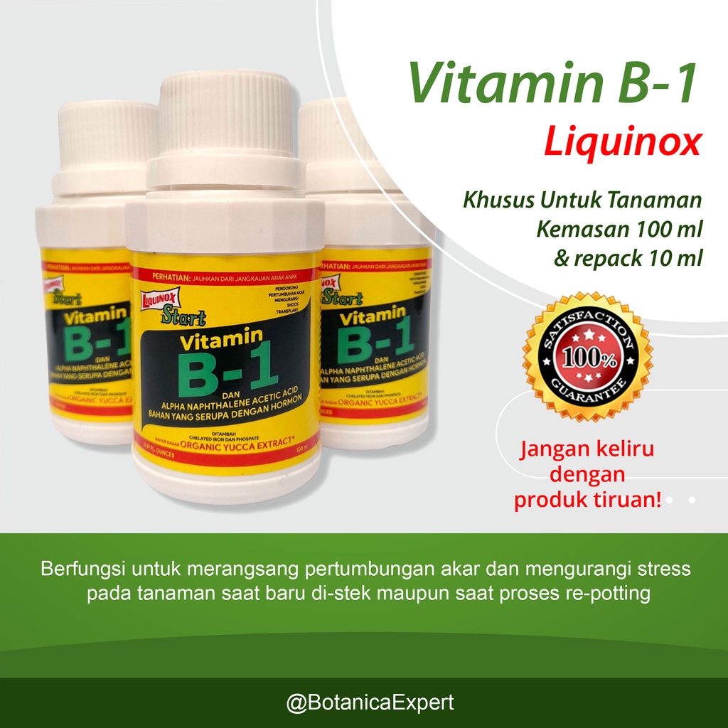 Jual Vitamin B1 Liquinox Untuk Tanaman / Pupuk Vit B1 10ml & 100ml