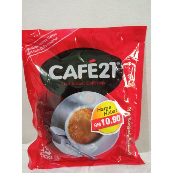 Jual cafe 21 coffee mix 2in1 (tanpa gula) Shopee Indonesia