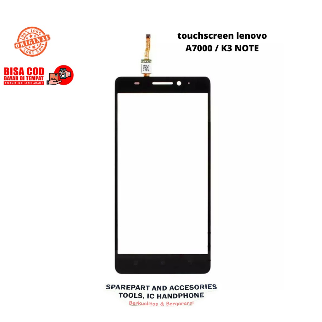 TOUCHSCREEN / LAYAR SENTUH LENOVO A7000 K3 NOTE ORIGINAL