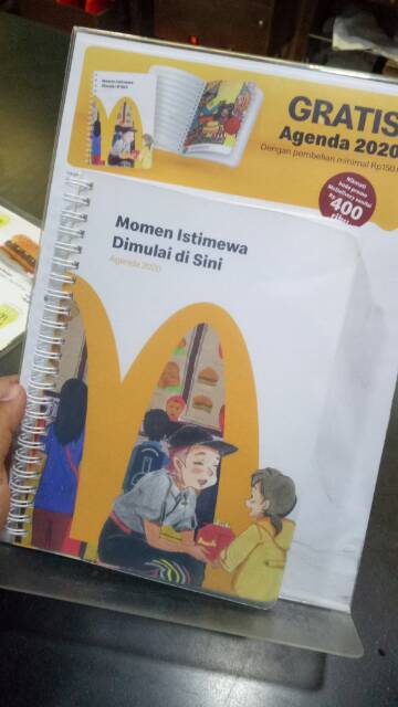 Jual Agenda Mcd Macdonald Mcdonalds Macdonalds | Shopee Indonesia