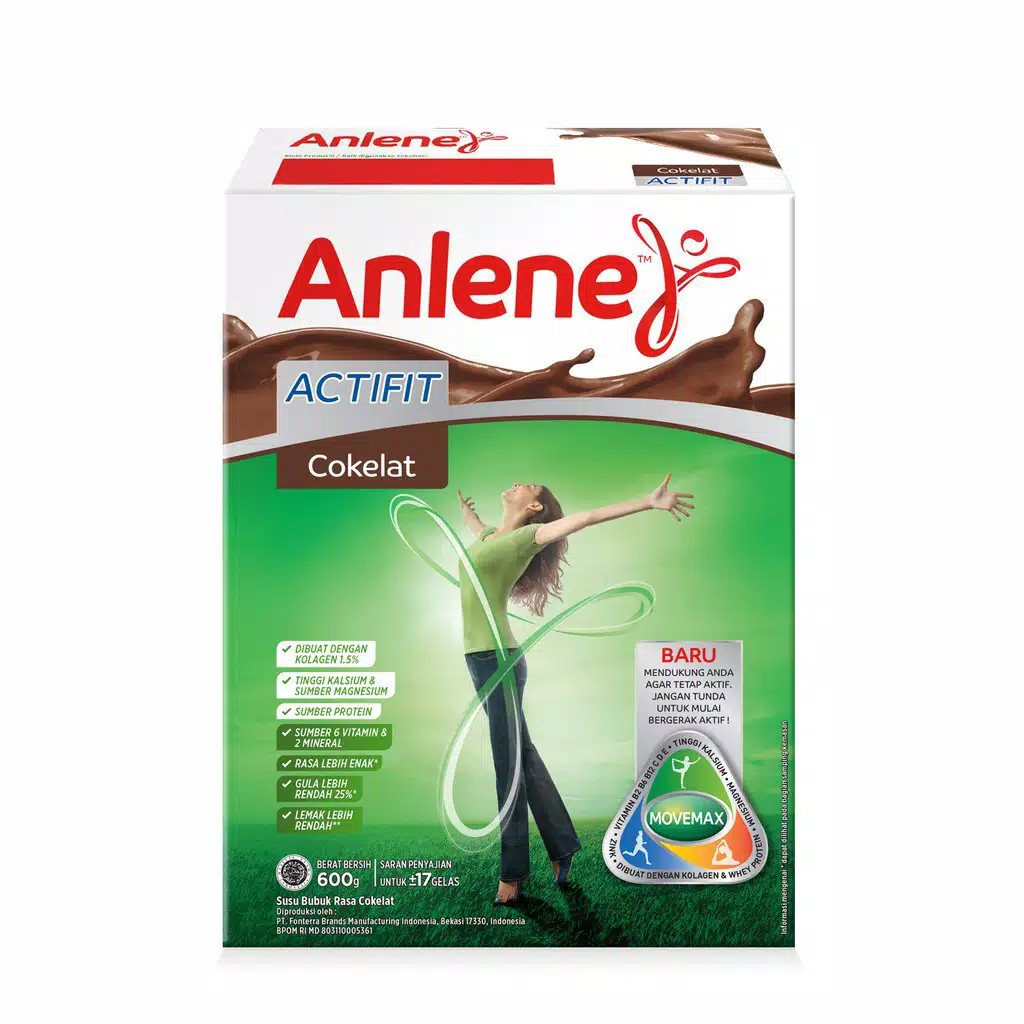 Jual Anlene Actifit Coklat 600 Gr | Shopee Indonesia