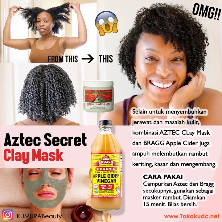 Jual 20GR AZTEC SECRET INDIAN HEALING CLAY SHARE IN JAR CLAY MASK